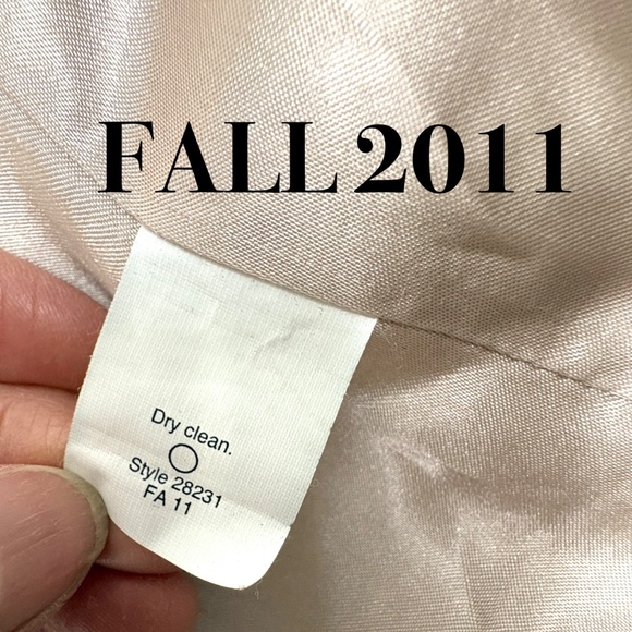 coat J CREW classic camel trench wool nylon cashmere 39" academia preppy French - Picture 14 of 15